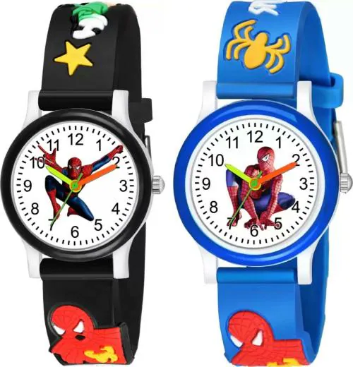 Zuperia New Kids Analog Watch For Boys And Girls - Pack of 2