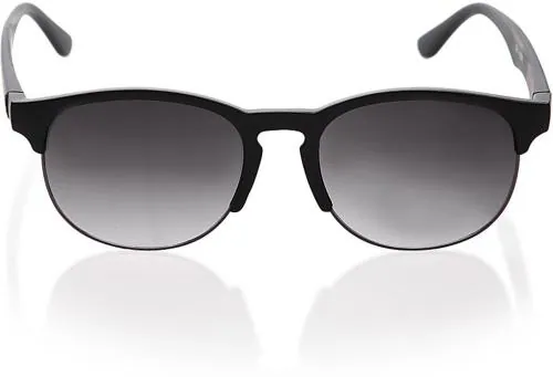 Gansta Wayfarer Full-Frame Black Grey Sunglasses ,Men(GN-11071-Blk-Gun-GD)
