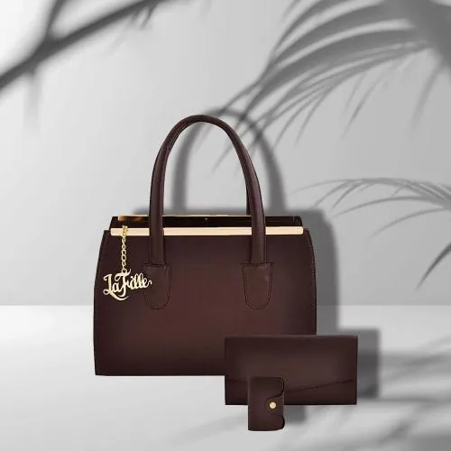 LaFille Brown Handbag For Women & Girls | Ladies Purse & Handbags for Office & College | DGN163