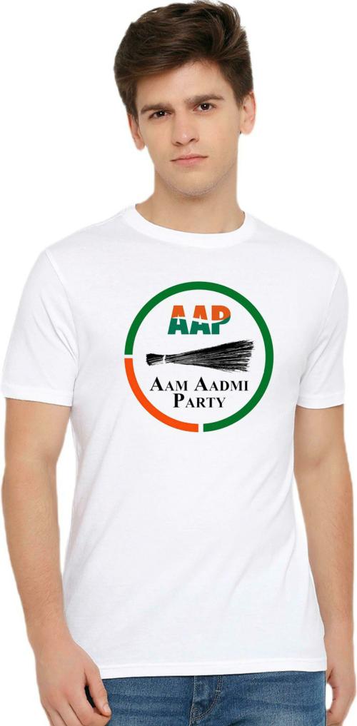 ZEN1FASHION Men White Printed Polyester Tshirts (XL)