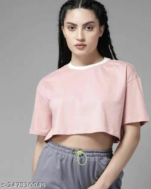 BLACK STUDIO Women And Girls Fancy Crop Top For Casual / Daily Wear Use With Stylish Design (Pack Of 1)
