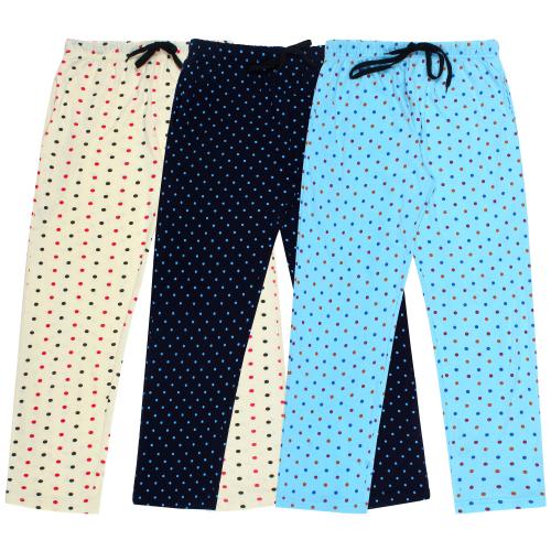 DIAZ Boys Printed Pure Cotton Track Pants (Pack of 3)