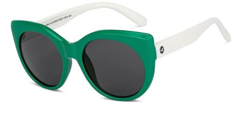 Hooper By Lenskart Green Full Rim Cat Eye Sunglasses for Boys and Girls (8 to 12 Years)