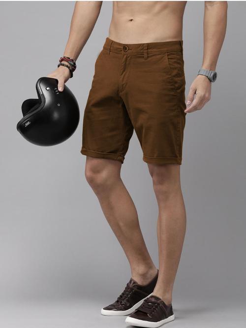 Buy Sarona Solid Men Brown Chino Shorts Online at Best Prices in India JioMart.