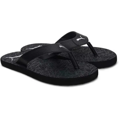 Puma Men's Deed V2 IDP Black-Silver-Castlerock Slipper