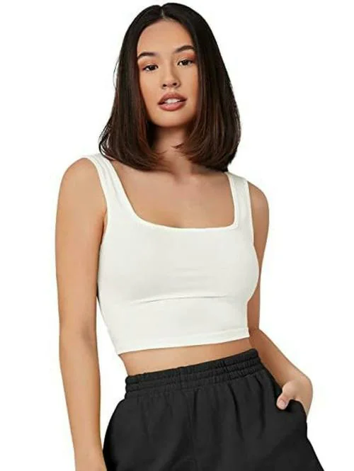 POOJARAN SAREE Tops for Women|Crop top Tank top|Beach wear|Stylish Tops|Inner for Women|Ribbed Tops|Spaghetti top|Stretchable Gym Tops|Trendy Tops