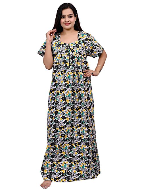 Buy NACNO Women's Pure Cotton Sleepwear Nighty/Maxi/Nightgown cotton