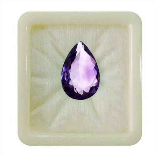 55Carat Natural Amethyst at Wholesale Rate 6.25 Ratti 5.68 Carat Pear Shape Jamunia Loose Gemstone 1 Piece
