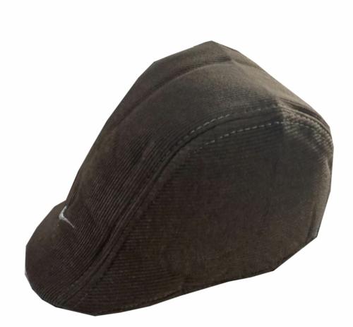 HETESHE Men's Solid Cotton Regular fit Brown Devanand Cap
