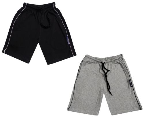 IndiWeaves Boys Cotton Solid Regular Bermuda Shorts (Pack of 2) Multicolor