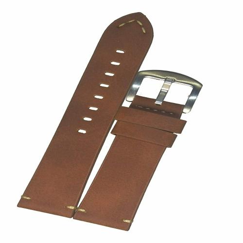 SURU 20MM Elegant Vintage Style Leather Watch Strap / Watch Band (Width- 20mm /Colour- Tan) D6212