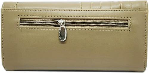 Bulli Women Wallet Green Artificial Leather Casual Clutch For Women