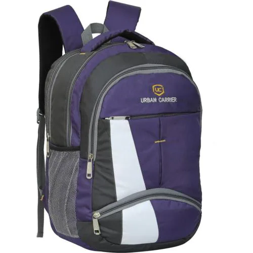 Urban Carrier Purple Polyester Laptop Backpack, 40 L|Laptop Bag|College Backpack|School Bag
