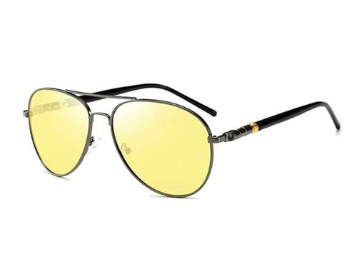 ELEGANTE Aviator Yellow Sunglasses For Men