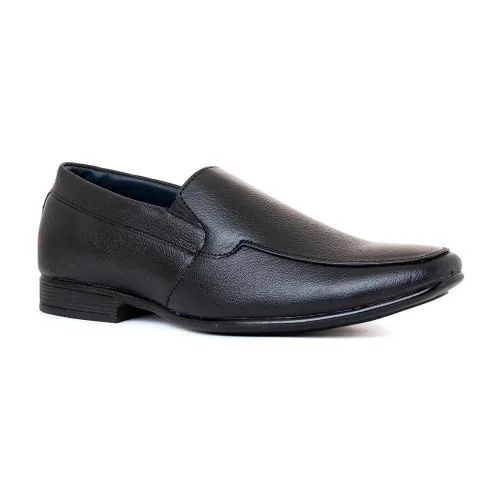 Khadim Black Leather Slip On Formal Shoe for Men