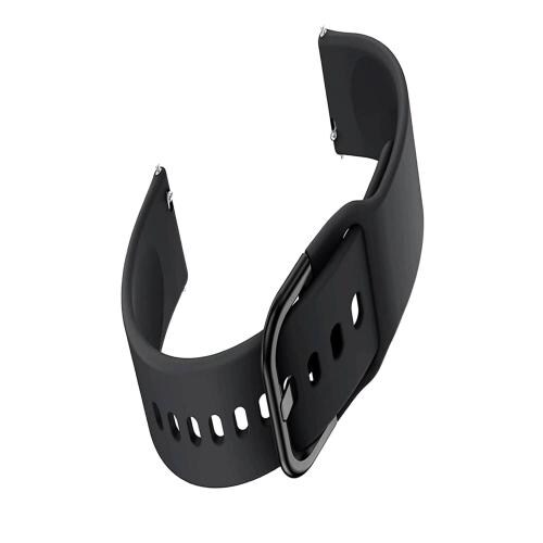NOTYEX Black silicone Strap Band Compatible With Samsung Galaxy Watch (Pack of1)