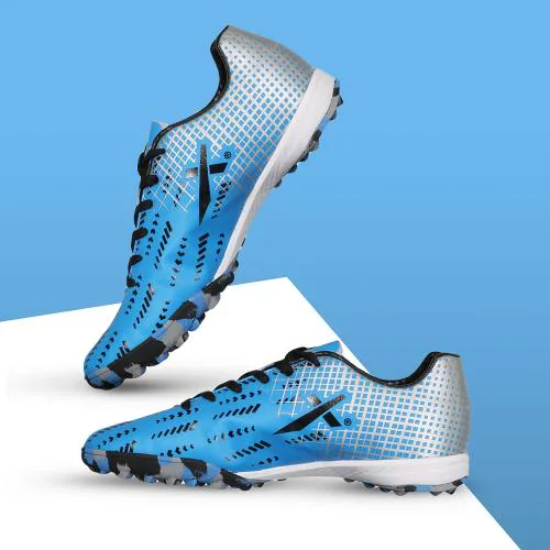 Vector X Royale+ Men's Turf Football Shoes (Blue Black)