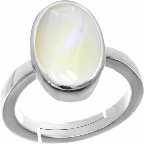 Chopra Gems & Jewellery Brass Opal Stone Ring (Women, Men, Boys and Girls) - Adjustable