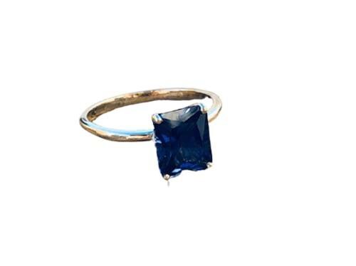 Feel Touch Mart 5.20 Ratti Blue Sapphire Adjustable Ring Srilanka Mines Stone by Lab Certified