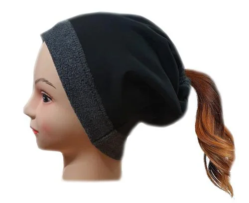 CRUMPLED Winter Cap Muffler Convertible Beanie Polar Fleece Thermal Snood Face Mask Scarf Headband