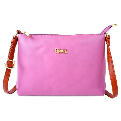Orviz Elegant Sling Bag For Women ( Pink ) JioMart