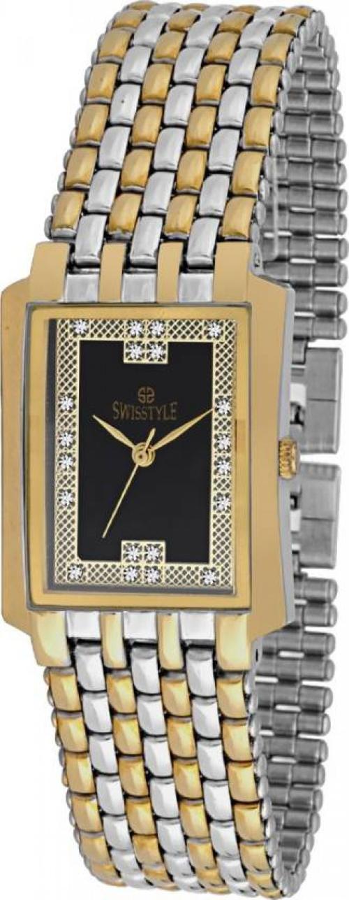 Swisstyle Analog Black Watch For Men (Ss-Q05000-Blk-Ch)
