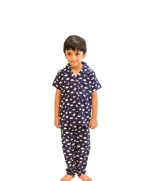 Ruribosy Cotton Night Suits For Boys And Girls (9 Years - 10 Years)