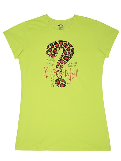 DYCA Women Mint Green Solid Cotton T-shirt