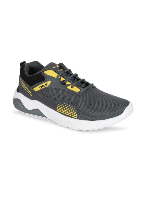 Aadi Men's Grey & Black Mesh Outdoor Casual Shoes JioMart