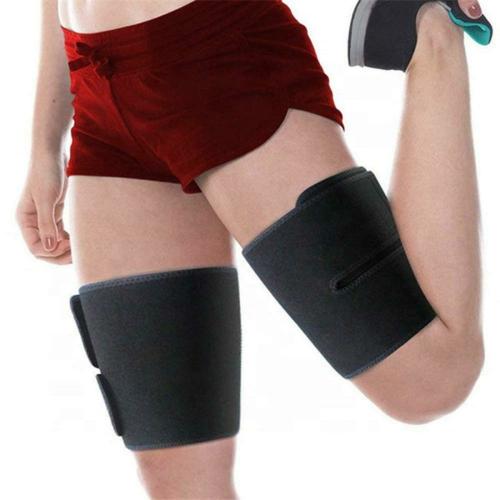Astound Neoprene Adjustable Thigh Trimmer for Leg Slimming Black