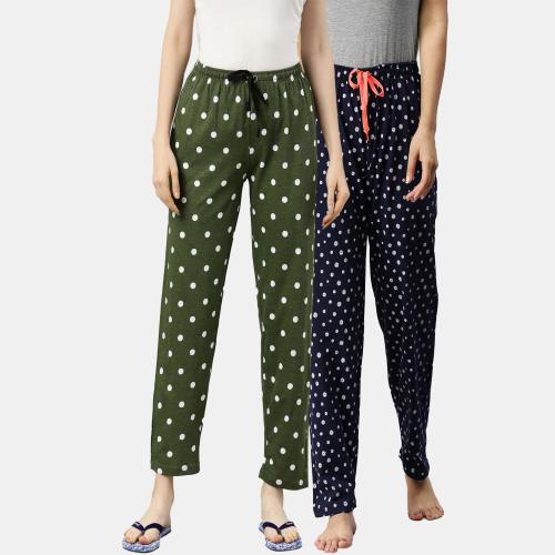 Kryptic Women Pack Of 2 Printed Lounge Pants