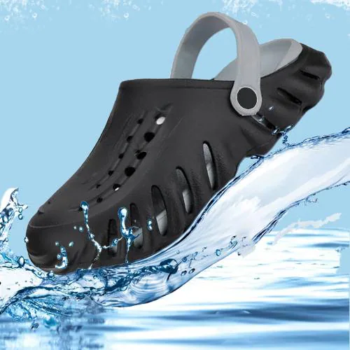 CLYMB 004 Black Lightweight,Comfort,Summer,Trendy,Walking,Outdoor,Stylish,Home,Daily Use Eva Clogs Men