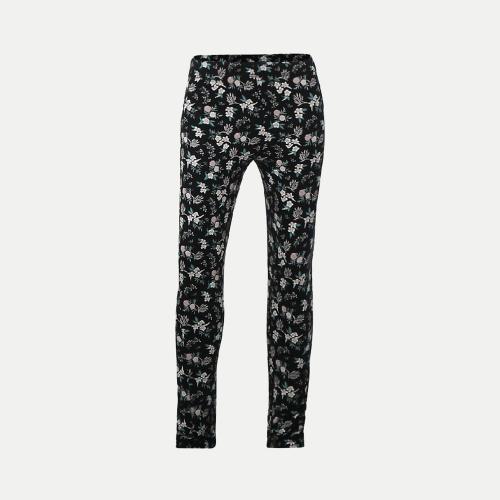 Rad Prix Girls Dark Blue Floral -printed Pants