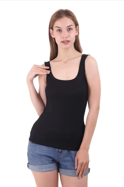 VS Beauti Women's Chic Cotton Blend Non Padded Full Coverage Non Wired Camisole Racerback Tank Top