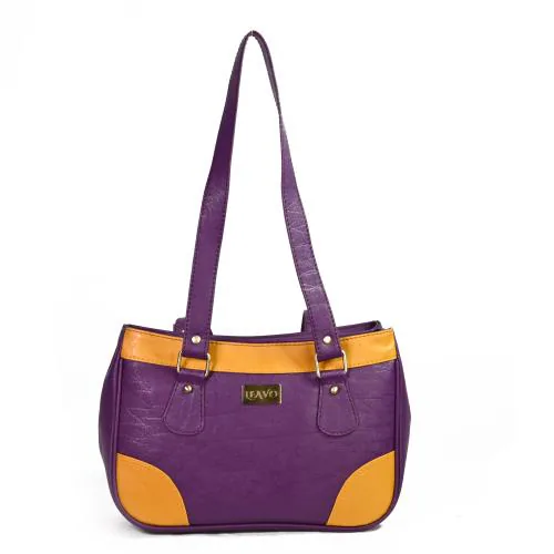 LEAVO 3 Compartment Handbag for Women and Girls