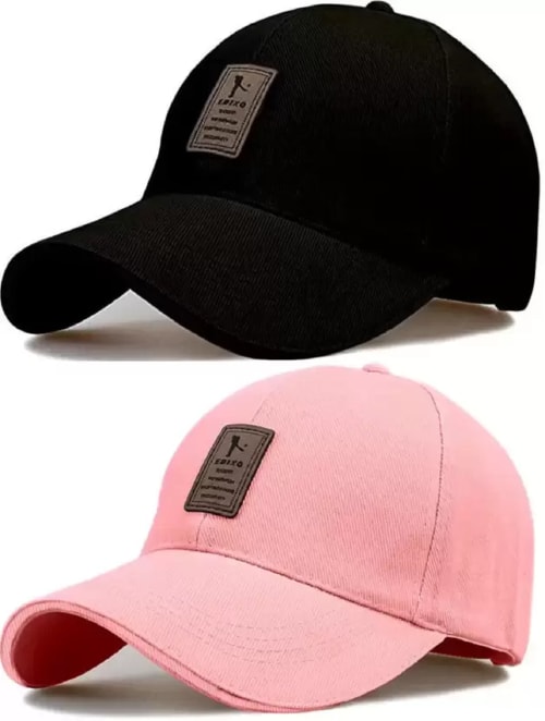 Buy BIZOLO Baseball Black & Pink Cap For Men And Women Online at Best ...