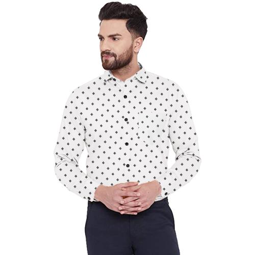 BINAYAK : WE DEAL WITH QUALITY ONLY - Men's Full Sleeve Cotton Casual Shirt - Ideal for Office, Party, and Everyday Wear