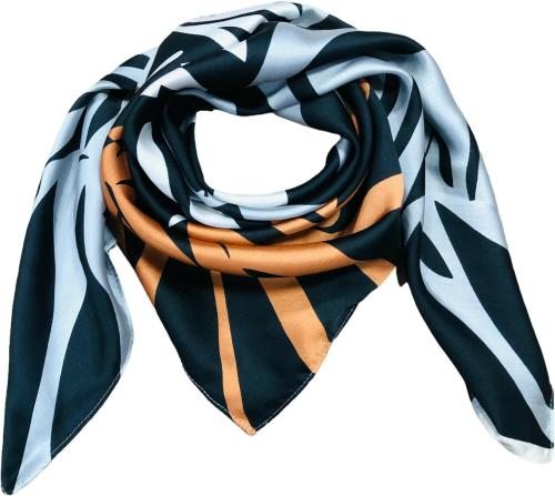 Shekaf Women Printed Satin Blend Scarf | Black | Clothing Accessories | Stoles & Scarves
