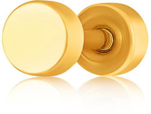 Asmitta Jewellery Gold-Plated Stud Earring Gold (Men)