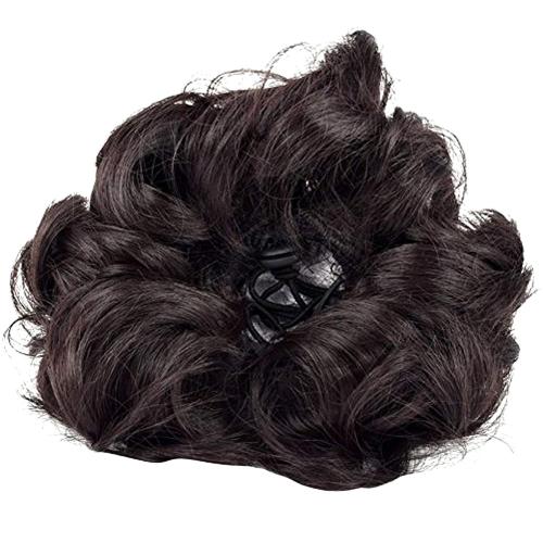 Buy Navmav Black Synthetic Bridal Hair Bun Extension Artificial Juda
