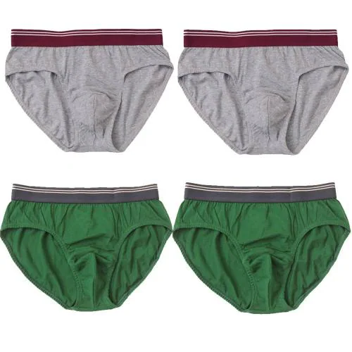 Envie Men Cotton Pack Of 4 Soft Bottom Underwear Briefs