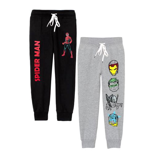 Kuchipoo Boys Track Pants - Pack of 2 Marvel-LOW-611 Multi-Colored Trackpants| Kids Wear| Track Pants| Track Pants for Boys| Kids Track Pants| Boys Track Pants