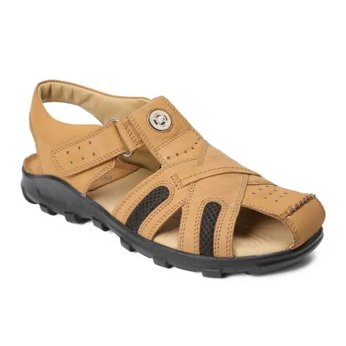 Red Chief Rust Leather Sandals for Men