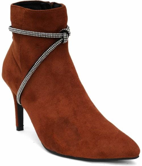 Shuz Touch Brown Boots for Women