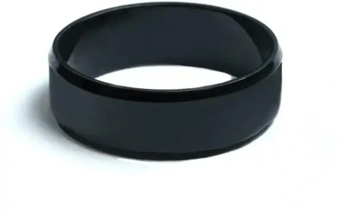 Waama Jewels Black Metal Thumb Ring For Boys, Men, Girls (Size 21)