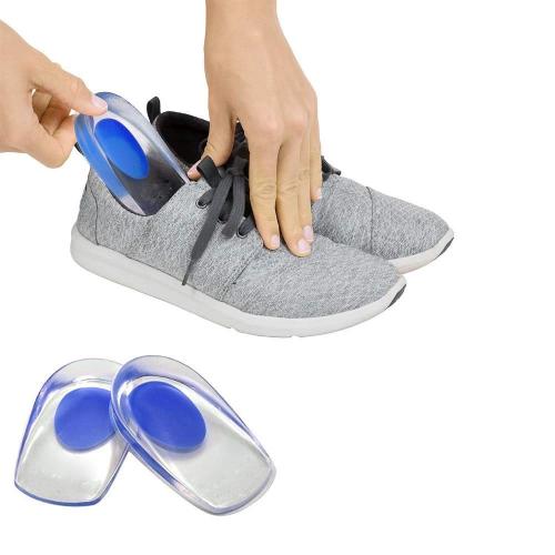 DJ FINDER 1 Pair Men Women Silicon Gel Heel Cushion Insoles Soles Relieve Foot Pain Protectors Spur Support Shoe pad High Heel Inserts