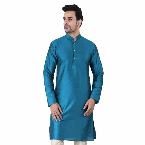 HUZUR Rama Mens Silk Plain Kurta Only l Huzur l Silk Kurta l Slim Fit l Latest Design l Ethnic l Set l Fashion l Kurta set l For Men
