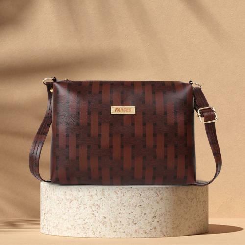 Fances Brown Sling Bag SDF3 Sling Bag Fances Brown