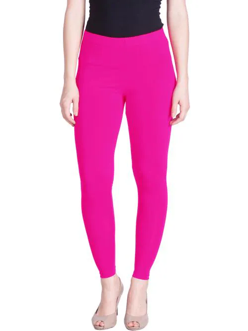 LYRA Hot Rani Superior staple cotton Ankle Length Leggings.Look like new even after repeated washing,Suitably designed to mould any body shape perfectly.