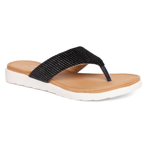 Footsoul Women's Cera Flats (Black) (FSL-504-6)